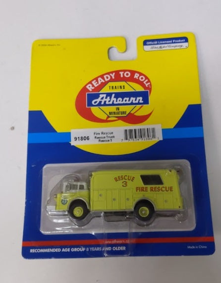 Athearn 91806 HO Scale Fire Rescue Truck #3