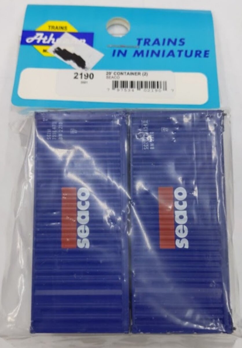 Athearn 2190 HO 20' Seco Containers (Pack of 2)