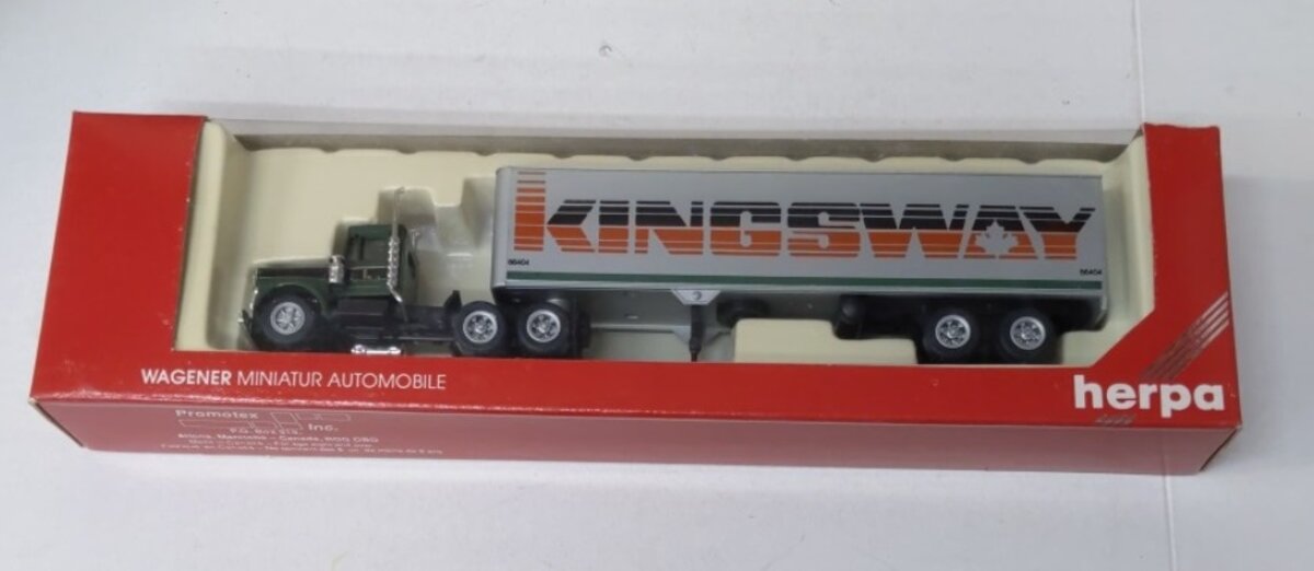 Herpa 6037 HO By Promotex Kingsway Tractor Trailer