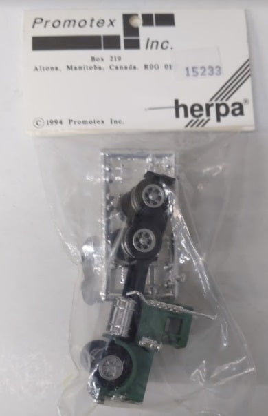 Promotex 15233 HO Green Peterbilt Short Day Cab Tractor