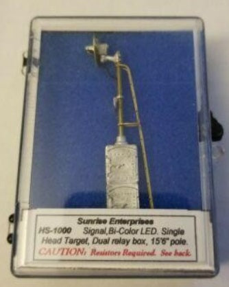 Sunrise HS1000 HO Signal Bi-Color LED Single Head Target 15' 16