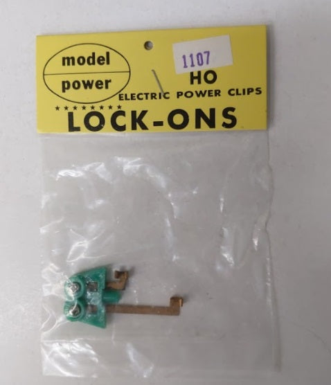 Model Power 1107 HO Terminal Track Power Clip Lock-on