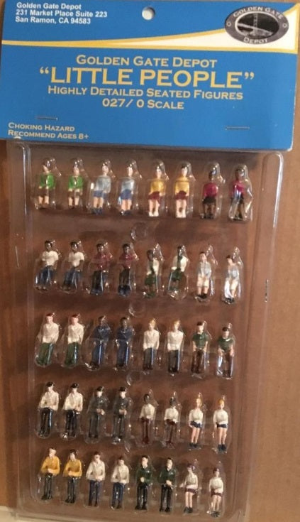 Golden Gate Depot O27/O Scale "Little People" Seated Figures (Pack of 40)