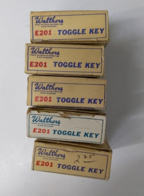 Walthers L-3 Lot of 5 E201 Toggle Keys For Switch Machine etc