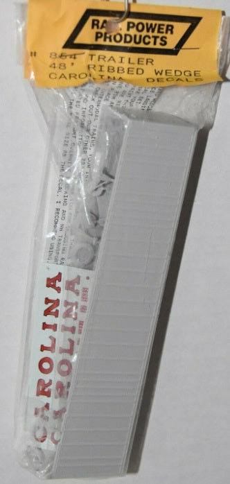 Rail Power 854 HO Carolina Decals 48' Ribbed Wedge Trailer Kit