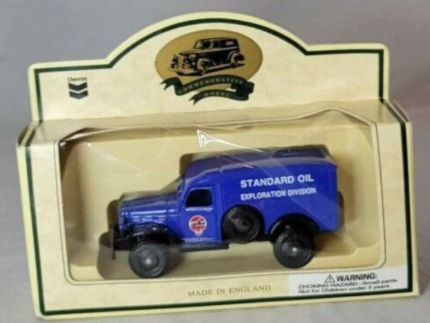 Lledo 1:87 Blue Standard Oil Exploration Division 1941 4 Wheel