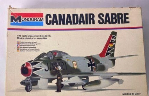 Monogram 5417 1:48 Canadair Sabre Airplane Kit