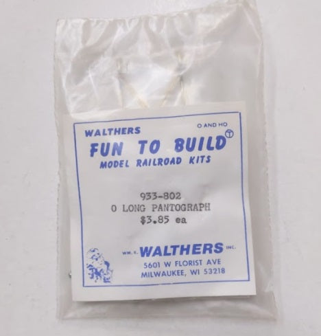 Walthers 933-802 O Scale Long Pantograph