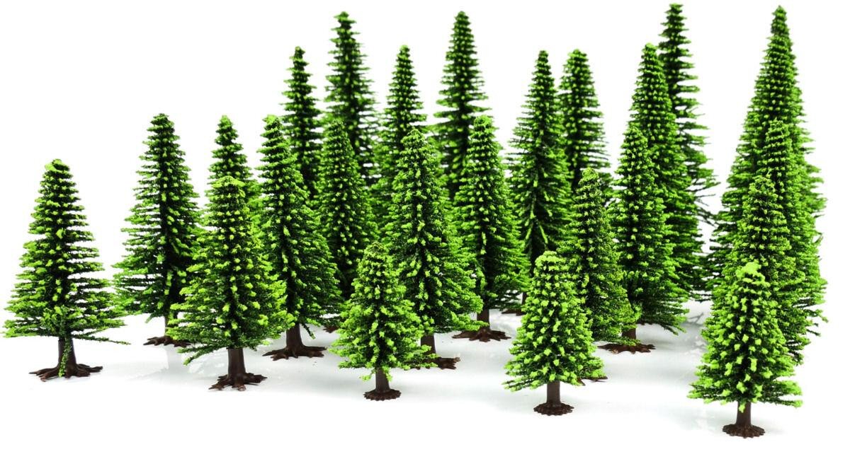 Noch GM125 HO Scale Gaugemaster Assorted Fir Trees (Set of 25)