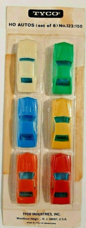 Tyco 123:150 HO Autos (Set of 6)