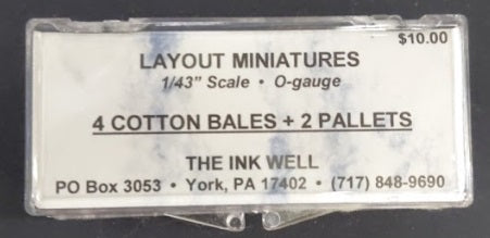 Layout Miniatures O 4 Cotton Bales & 2 Pallets