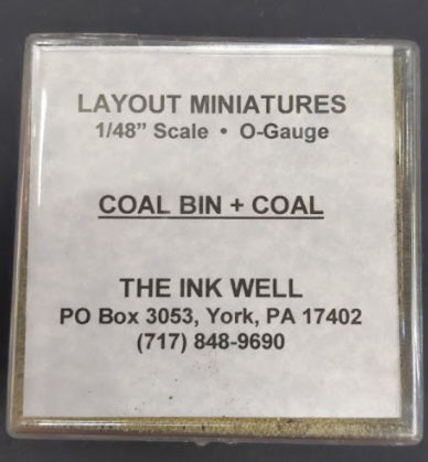 Layout Miniatures O Coal Bin + Coal