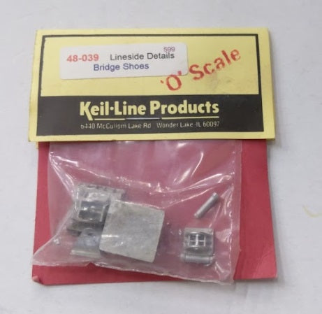 Keil-Line Products 48-039 O Scale Bridge Shoes Lineside Details