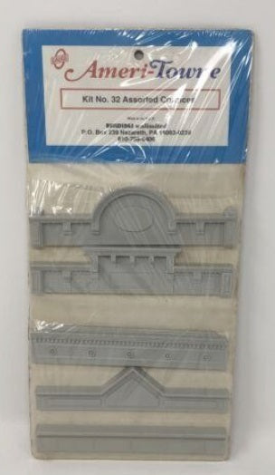 Ameri-Towne 32 O Scale Set of 5 Cornices Kit