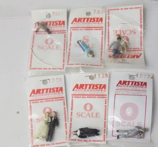Arttista L-6 Lot of 6 O  Wedding, Nun, TownsPeople Figures