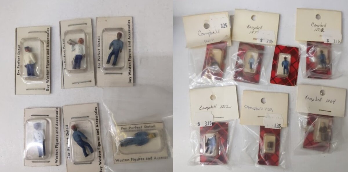 Campbell Scale and Winston L-4 Lot of 13 HO Railroad Worker, Personell Figure