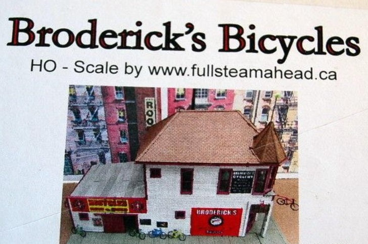 Full Steam Ahead HO Broderick's Bicycles Craftsman Kit