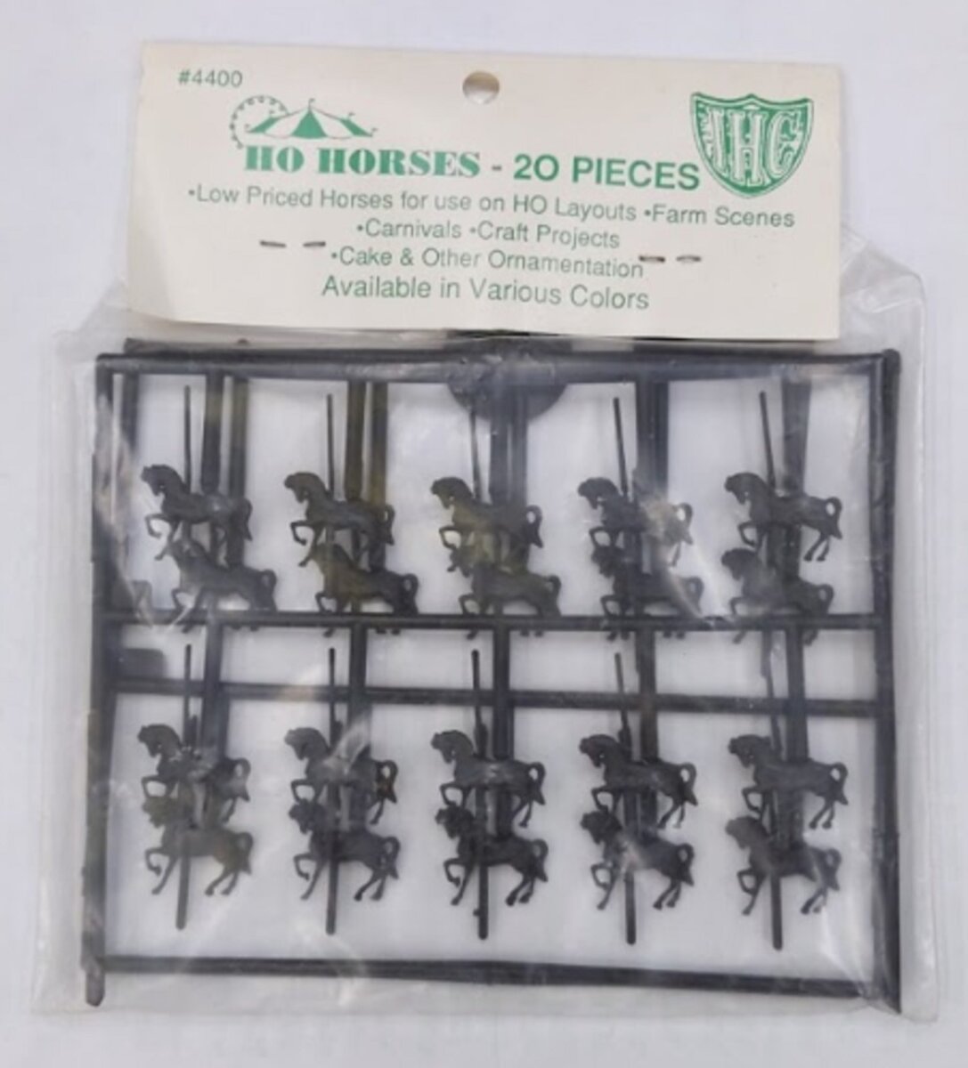 IHC 4400 HO Black Horses (Pack of 20)
