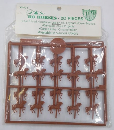 IHC 4403 HO B ,p,rown Horses (Pack of 20)