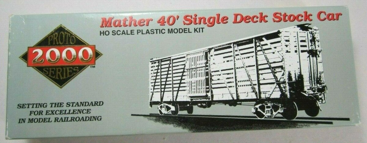 Proto 2000 HO L&N #88065 Mather 40' Single Deck Stock Car Kit