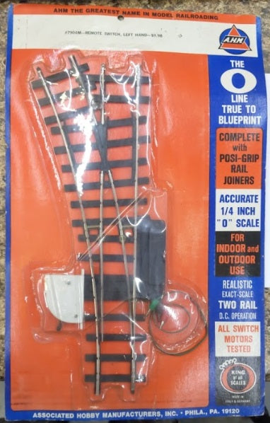 AHM 7904 O Left Hand Remote Switch Turnout