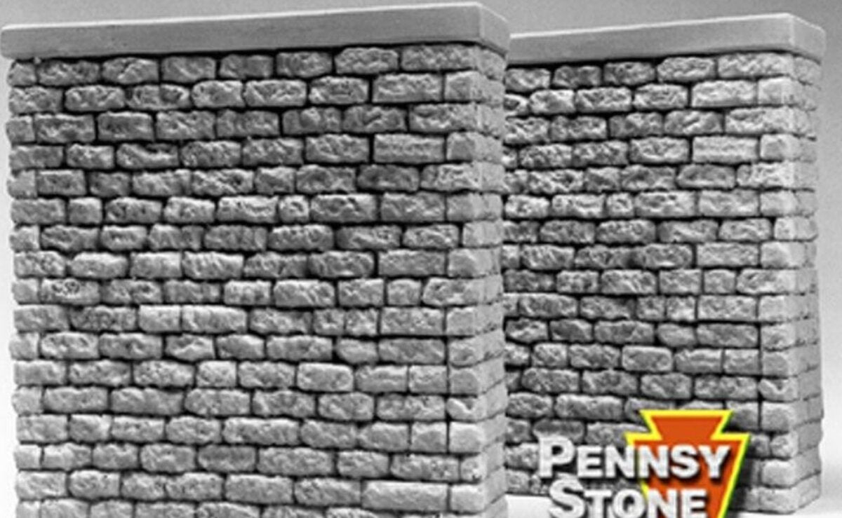 Feather Lite FL6305 O Pennsy Stone Bridge Abutments (Pack of 2)