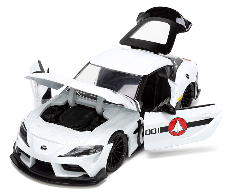 Jada Toys 33682 1:24 Robotech 2020 Toyota Supra with Roy Jada Toys 33682 1:24 Robotech 2020 Toyota Supra with Roy
