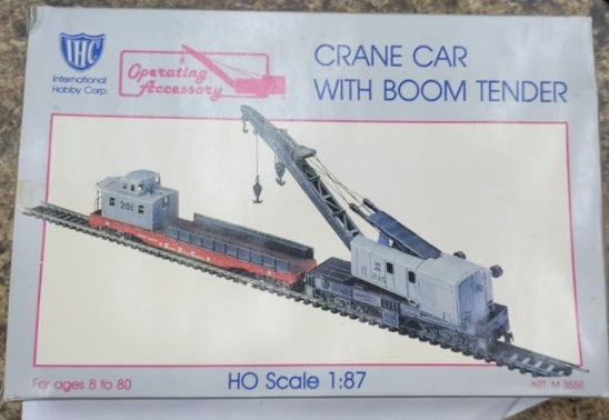 IHC M3550 HO Crane Car W/ Boom Tender