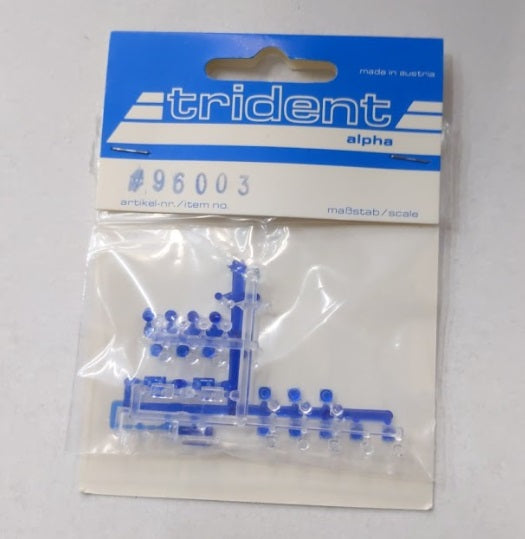 Trident Miniatures 96003 HO Non Working Emergency Lights Blue