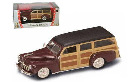 Road Signature 94243 1:43 Maroon 1948 Ford Woody