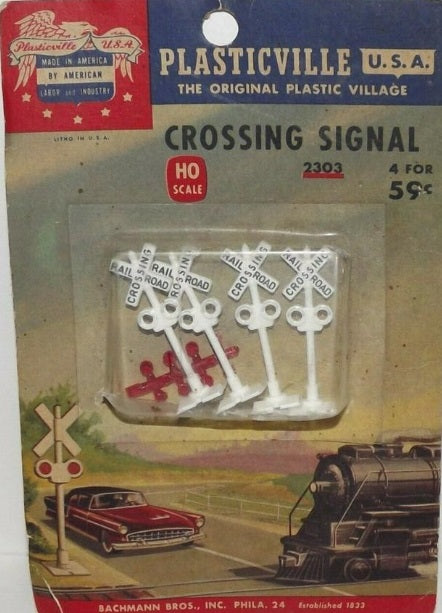 HO Plasticville 2303 Crossing Signal (Pack of 4)