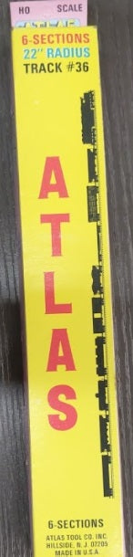 Atlas HO Track #36 22" Radius (Box of 6)