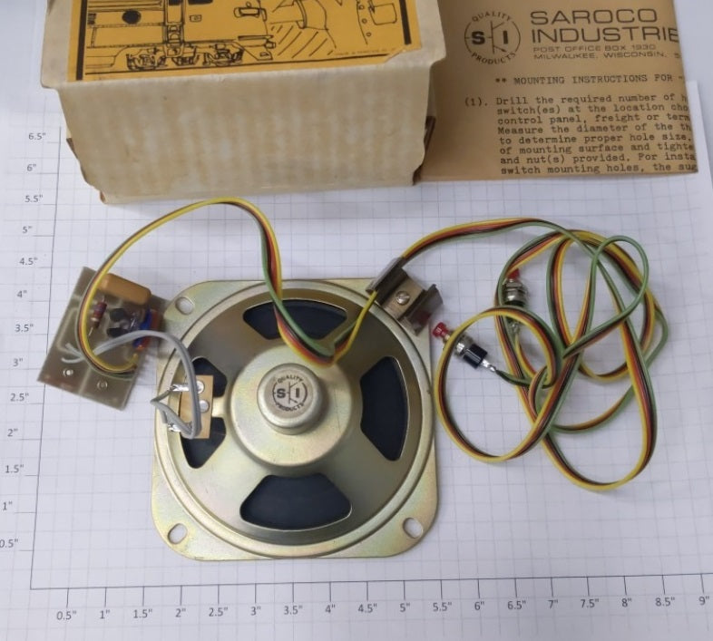 Saroco Industries 4803-1898 Adjustable Single Chime Dual Tone Diesel Horn Unit