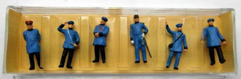 Preiser 134 HO Police Figures (Set of 6)