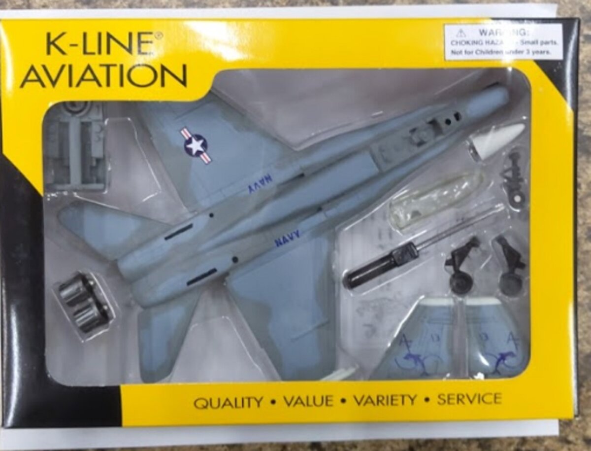 K-Line Aviation O Scale US Navy F18 Fighter Plane Model Kit