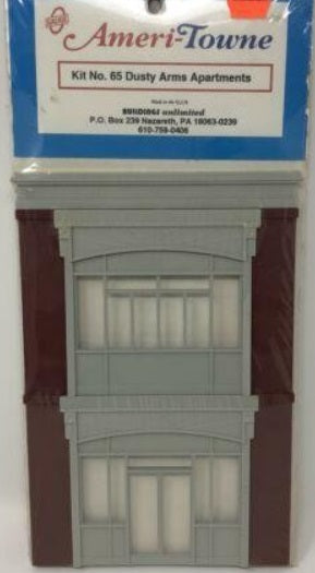 Ameri-Towne 65 O Dusty Arms Apartments Building Front Kit
