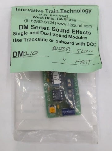 Innovative Train Technology DM210 HO DM Series Sound Effects "Diesel Slow"