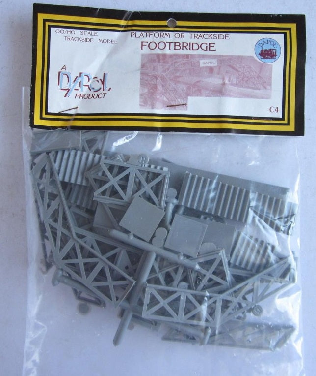 Dapol C4 HO/OO Platform Or Trackside Footbridge Plastic Kit
