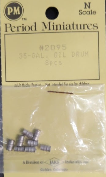 Period Miniatures 2095 N 35 Gallon Oil Drum (Pack of 8)
