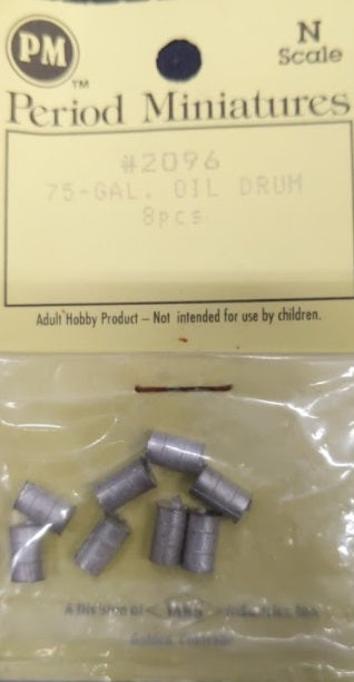 Period Miniatures 2096 N 75 Gallon Oil Drum (Pack of 8)