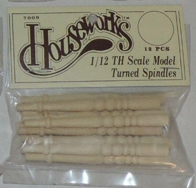 Houseworks 709 G Wood Spindles (Pack of 12)