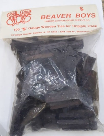 Beaver Boys S Gauge Wodden Ties For Tinplate Track (Pack of 100)