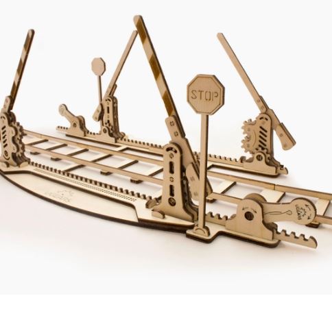 UGears Mechanical Models Rails with Crossing Kit