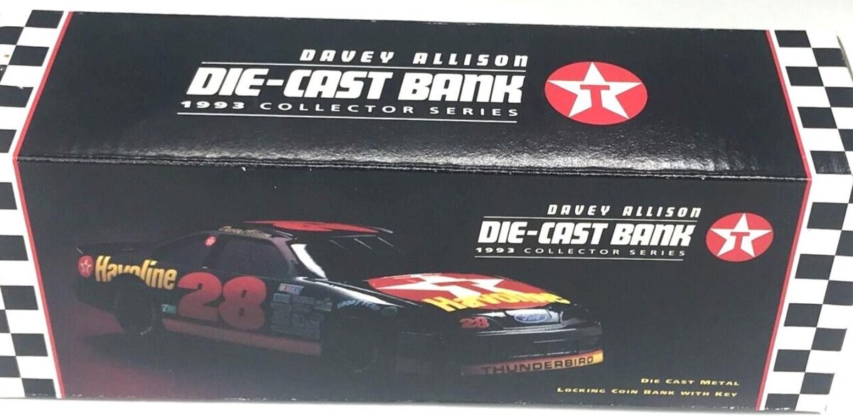 Racing Champions 00357-RC Davey Allison #28 Die-Cast Bank Havoline Texaco 1993