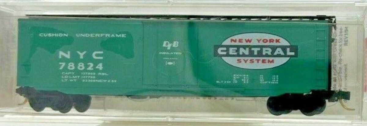 Micro-Trains 03200250 N New York Central 50' Standard Plug Door Boxcar #78824