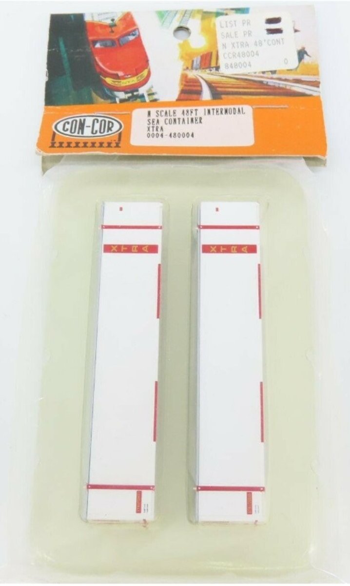 Con-Cor 0004-480004 N XTRA 48' Intermodal Sea Container (Pack of 2)