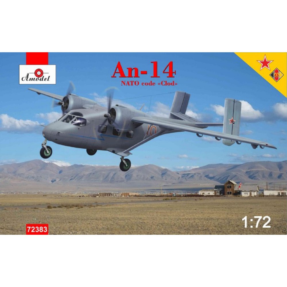 A Model from Russia 72383 1:72 An-14 NATO Code Clod Aircraft Plastic Model Kit
