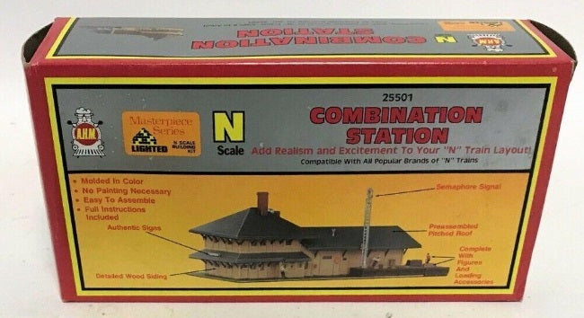 AHM 25501 N Combination Station Lighted Building Kit