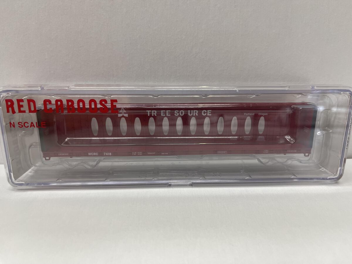 Red Caboose 16625-4 N Tree Source Centerbeam Car #7418 No Wheels No Couplers