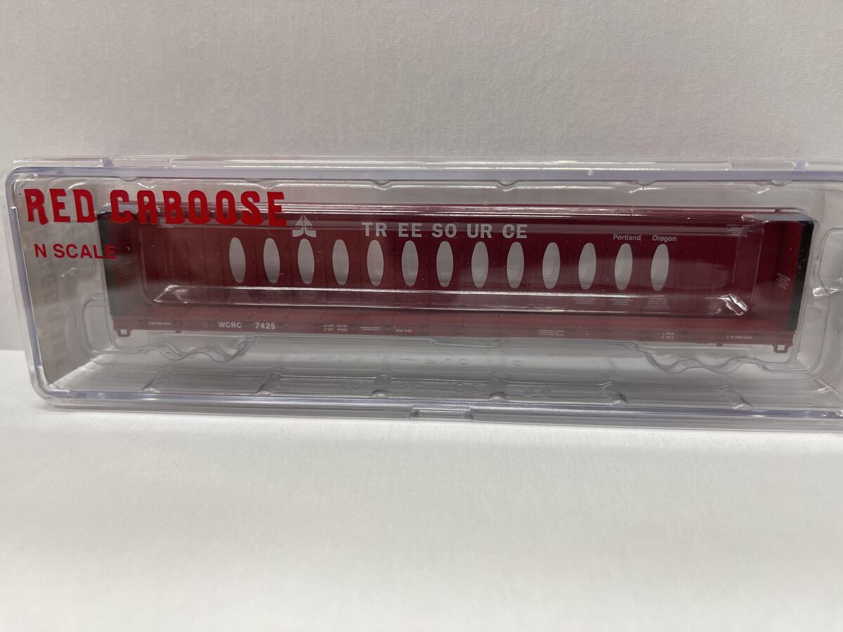 Red Caboose RN-16625-6 N Tree Source Centerbeam Car #7425 No Wheels No Couplers